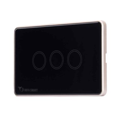 Công tắc thông minh 3 nút Zigbee DOFA SMART màu đen