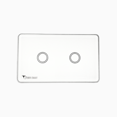 Công tắc thông minh 2 nút Zigbee DOFA SMART màu trắng