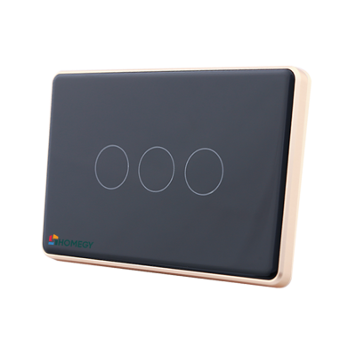 Công tắc cảm ứng thông minh BLE 3 nút kính phẳng