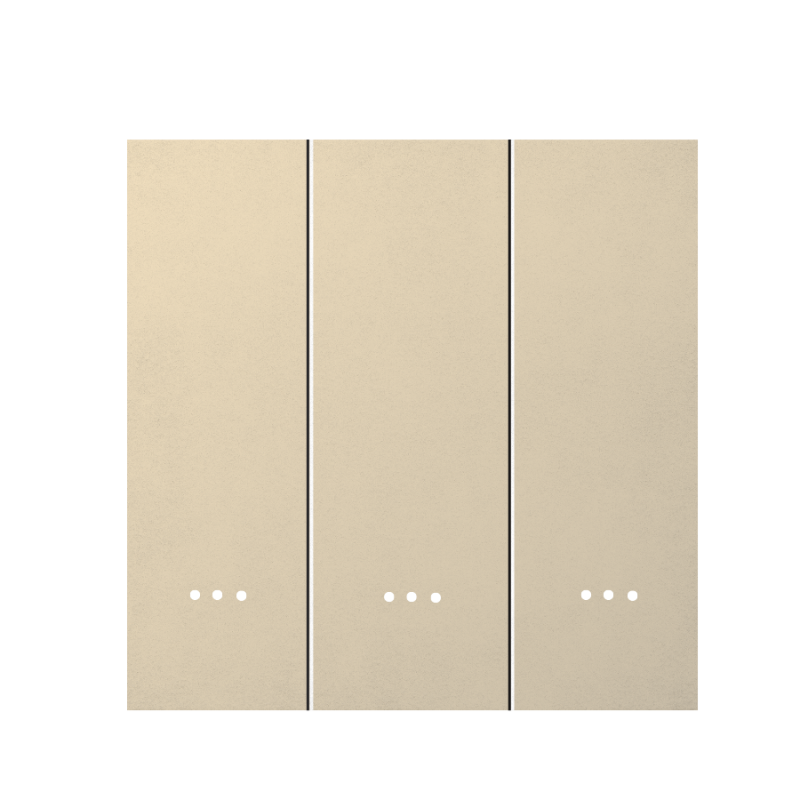 Công tắc cơ thông minh Zigbee 3 nút DOFA SMART màu vàng