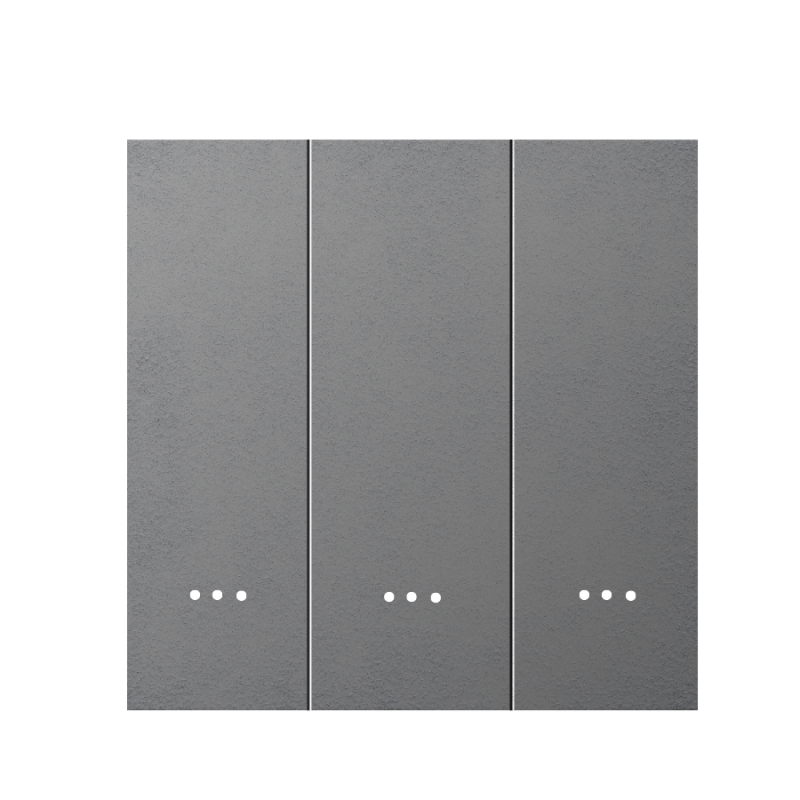 Công tắc cơ thông minh Zigbee 3 nút DOFA SMART màu xám