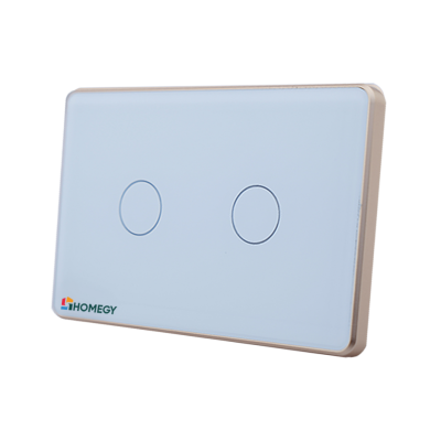 Công tắc cảm ứng thông minh BLE 2 nút kính phẳng