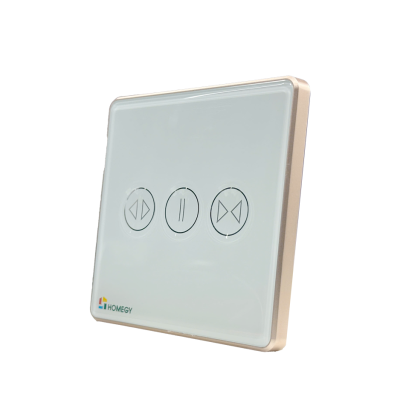 Công tắc cảm ứng thông minh BLE rèm đơn kính phẳng