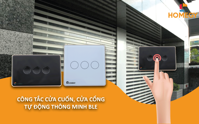 Công tắc cảm ứng thông minh BLE cửa cuốn, cửa cổng tự động kính phẳng, có bao gồm phụ kiện từ cửa