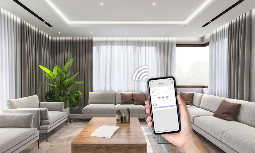 Động cơ rèm thông minh Wi-Fi