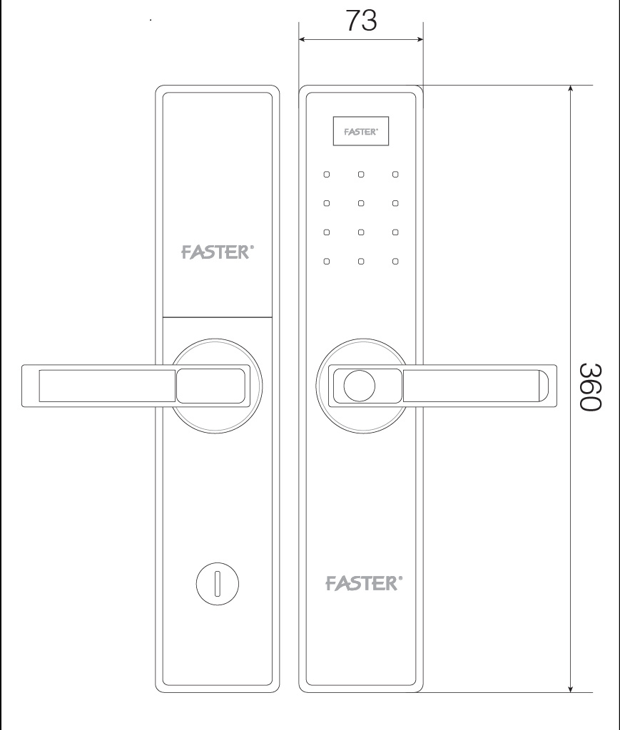 Khoá vân tay FS800-BL