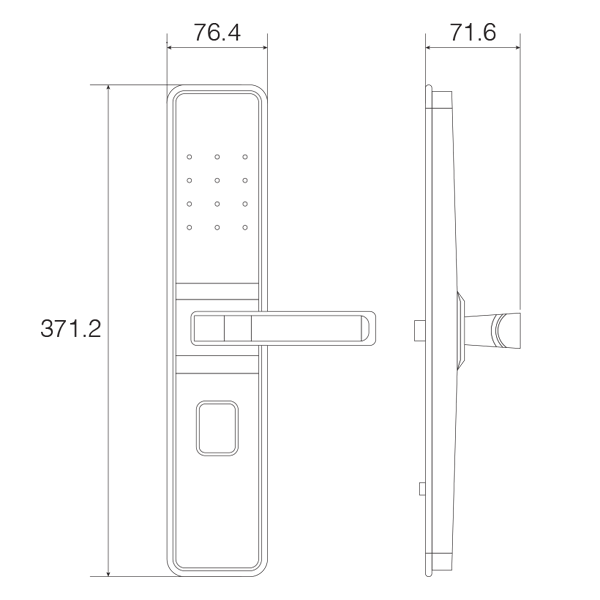 Khoá vân tay FS800-BR
