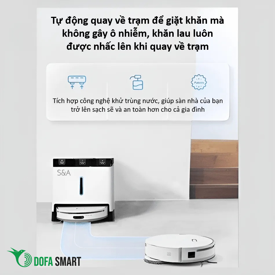 Robot hút bụi lau nhà SAS8 PRO