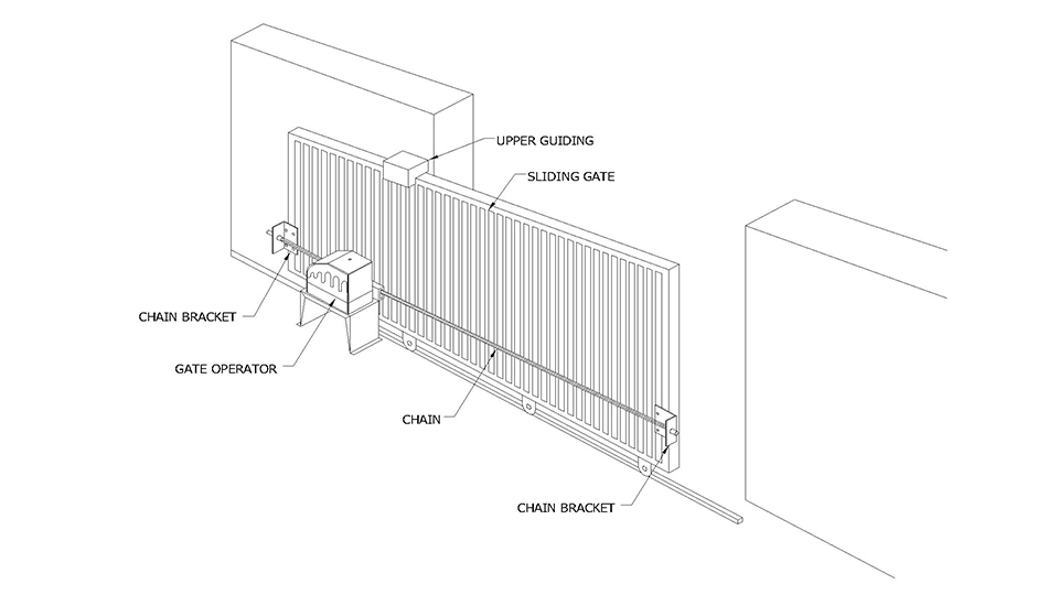 Motor cổng trượt tự động Roger KIT R30-1203