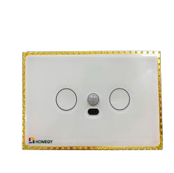 Công tắc cảm ứng thông minh BLE cảm biến cầu thang kính lõm/kính phẳng mạ vàng 24K