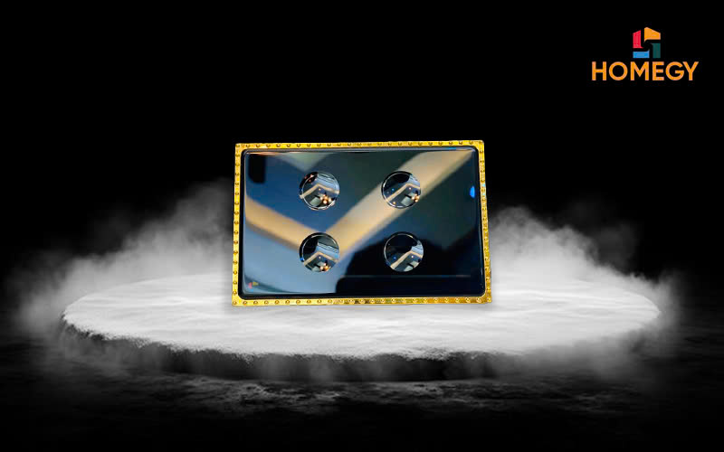 Công tắc cảm ứng thông minh BLE Homegy mạ vàng (1, 2, 3, 4 nút)