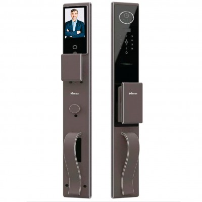 Khóa đại sảnh biệt thự hiện đại EL-MS999 V CNC, Face ID-3D, Remote, App Wifi - Chống nước IP66